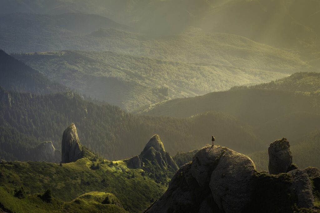 Alone in the unspoilt wilderness